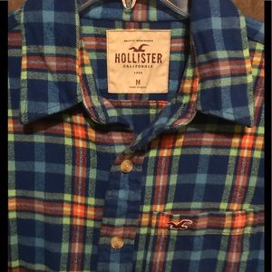 Hollister Mens Flannel Button Up